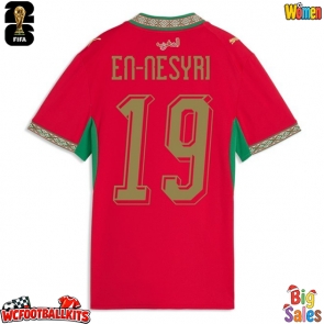 Morocco Youssef En-Nesyri #19 Replica Home Stadium Shirt for Women World Cup 2026 Short Sleeve